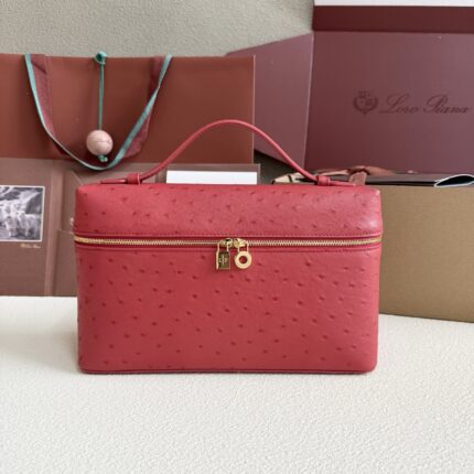 Loro piana Extra Pocket L27 Ostrich Bag