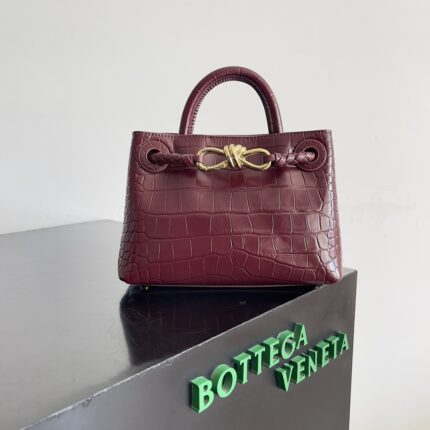 Bottega Veneta Mini Andiamo Crocodile Bag