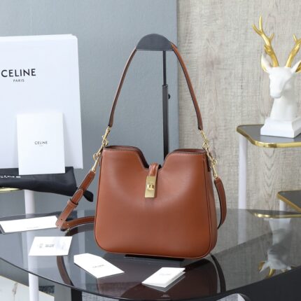CELINE SMALL CAMILLE 16 SOFT BAG IN NUBUCK CALFSKIN