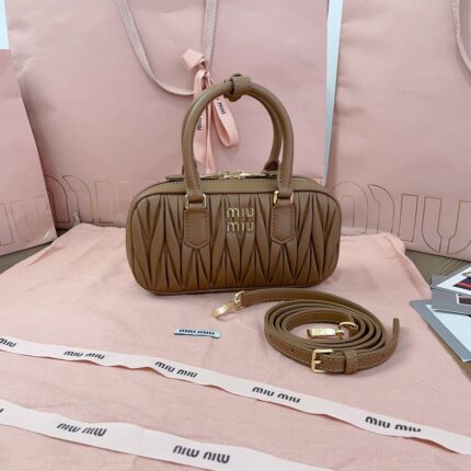 miu miu Arcadie matelassé nappa leather mini bag