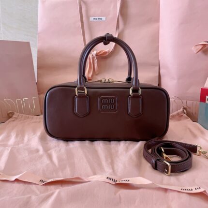 miu miu large Arcadie leather bag
