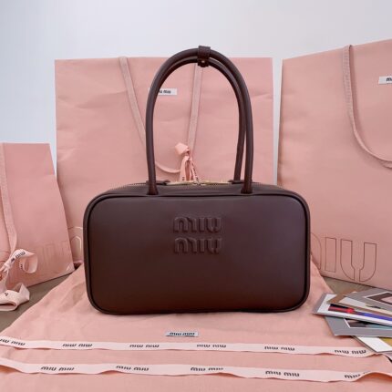 miu miu Medium Beau leather top-handle bag