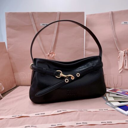 miu miu Aventure nappa leather bag