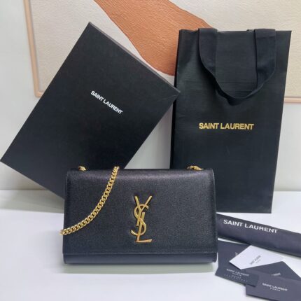 Saint Laurent KATE MEDIUM IN GRAIN DE POUDRE EMBOSSED LEATHER