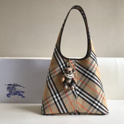 Burberry Large Check Shoulder Bag