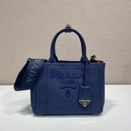 Prada Jardinière small cotton canvas handbag