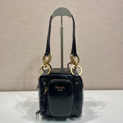 Prada Dangle leather top-handle mini-bag