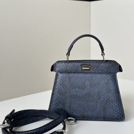 Fendi Peekaboo ISeeU Petite Snakeskin Bag